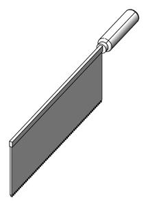 9.7 Utensili necessari Seghetto fine carta vetrata lima triangolare guida per tagli