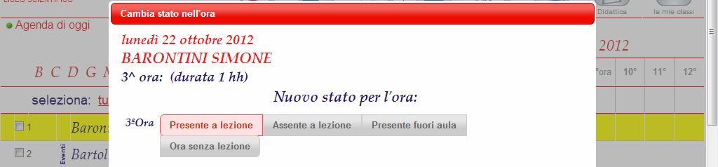 Clik su "firma" e selezionare la vocesupplenza d Nell argomento scrivere sostituzione o sorveglianza e confermare.