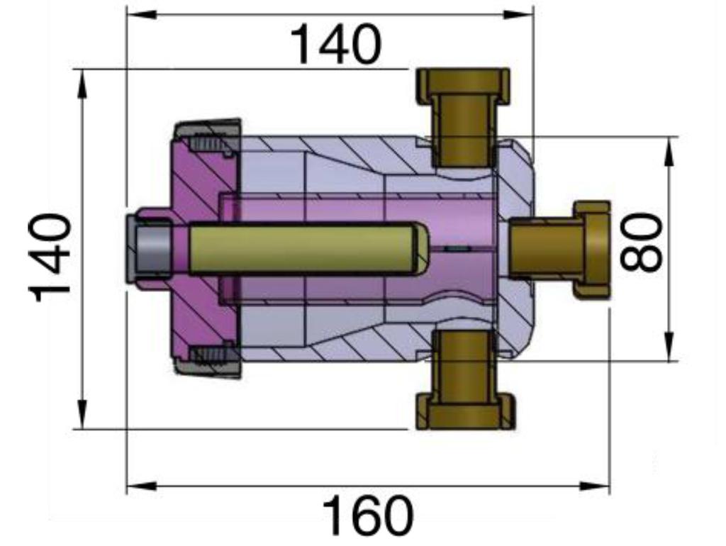 1,4 m 3 /h Magnete: 12800 Gauss Temperatura d