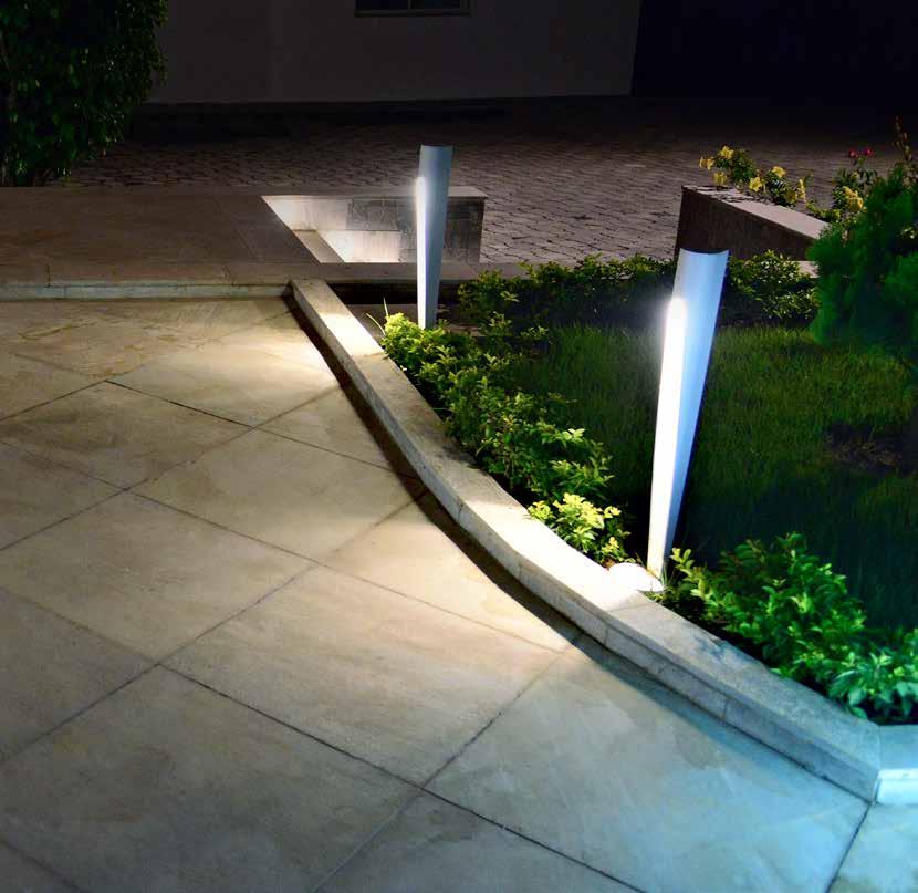 PATENT325 Installazione / installation Caratteristiche / features Colori LED / LED colours Outdoor aluminium bollard Applications ground Settings hotels, private houses, parks, alleys, gardens