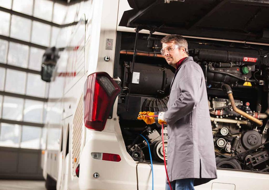 AirCon Service Center ASC 3500 G LE Low Emission ASC 3500 G LE LOW EMISSION REDDITIVITÀ PER I CLIMATIZZATORI AD ALTO VOLUME Approvata da Deutsche Bahn / EvoBus / OMNIplus / Valeo La stazione di