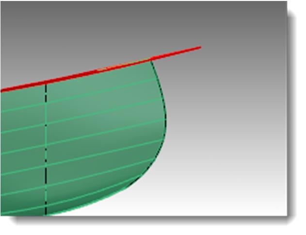Per creare le superfici dalle curve: 1 Selezionare le curve appena create.