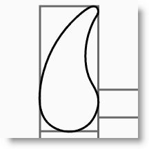 2 Disegnare una curva nella vista "Superiore" per definire la forma del granchio.
