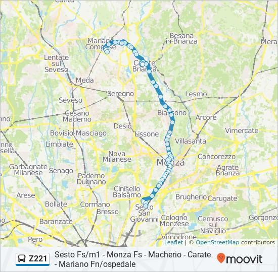 Sovico Monza/Volta 62 Viale Monza, Sovico Macherio Volta/Grandi Via Fratelli Cervi, Sovico Biassono D'Arnolfo, 49 Biassono Cesana E Villa/Veneto 10 Via Cesana e Villa, Biassono Biassono Cesana E