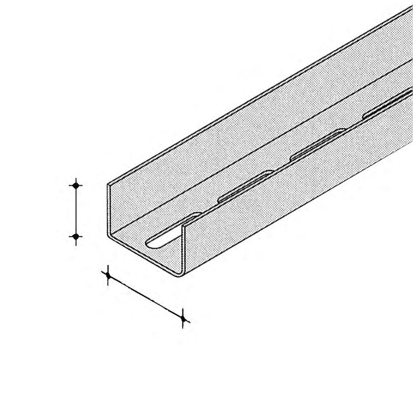 per applicazioni particolari Profilo per scuretto Profilo per scuretto 206394 3000 4 1,56/m 45 c.a. 0,26 Kg/m per lastra da 12,5 mm 15 pz./conf. fuga 4 mm 1 conf.