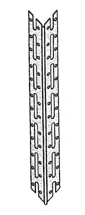 /pacco Profilo paraspigolo L 27/27 59457 3000 27 0,58/m 45 c.a. 0,176 Kg/m sp. 0,5 mm 15 pz./conf.