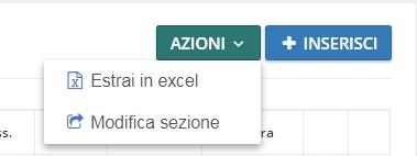 LISTE DI DATI Le schermate di lista dei dati presentano la seguente struttura: In alto a destra, sotto il menù del programma (sempre presente, nell immagine non è visibile per motivi di spazio) si