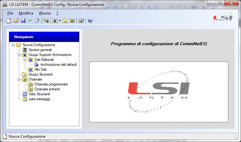 5. CommNetEG Config: configurazione del programma Le modalità di funzionamento di CommNetEG possono essere impostate tramite il programma CommNetEG Config; esso permette di configurare: Supporti e
