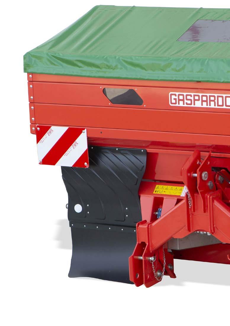 Grande capacità PRIMO è il modello di punta della gamma fertilizzazione in casa GASPARDO. Disponibile in larghezze di trasporto di 253 e 285 cm e altezze di carico da 109 a 154 cm.