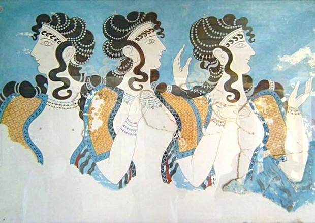 Figura 7: La tecnica dell affresco consente di realizzare opere durevoli nel tempo. Nella figura un affresco a Cnosso, Creta, di epoca micenea, risalente a 2000 anni fa.