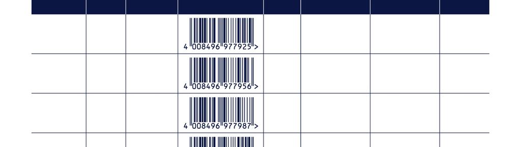 Prodotto (VKB) EAN / GTN Ordine Minimo Blister misure / peso L x A x P mm / g Prodotto misure / peso L x A x P mm/ g Bulbo Pocket Light 3x AAA pile 17647 101 421 4 100 x 230 x 33 / 109 23 x