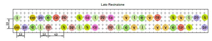 4 di 7 cartografici Interventi di mitigazione ambientale: planimetria e tipologici delle sistemazioni a verde sono rappresentati gli interventi proposti.