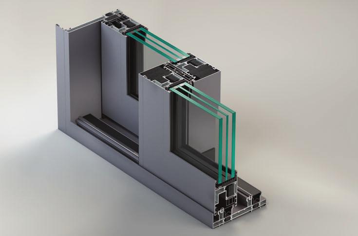 NC-S 170 STH HES Vantaggi Utilizzo di materiali innovativi e green Massimo isolamento termico ed acustico Ideale per realizzare grandi vetrate Grande comfort nella scorrevolezza Facilità di