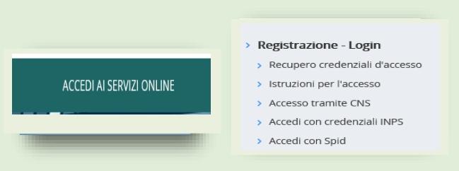 14 Richiesta di credenziali dispositive attraverso l apposito servizio online Richiedi credenziali dispositive presente sul portale istituzionale www.inai.