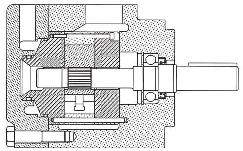 Descrizione generale Pompa a palette a cilindrata fissa, idraulicamente bilanciata, con portata determinata dal tipo di cartuccia utilizzato e dalla velocità di rotazione.