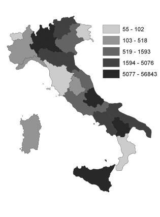 MALATTIE CARDIOVASCOLARI 175 Numero di medici coinvolti per regione. Anno 2010 Numero di assistiti arruolati per regione.