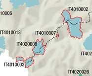 Individuazione geografica dei siti Monte