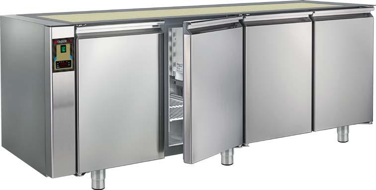 PLAN 6 4 VANI REMOTO refrigerazione - refrigeration Realizzato in inox Inox made 510 lt Evaporatore