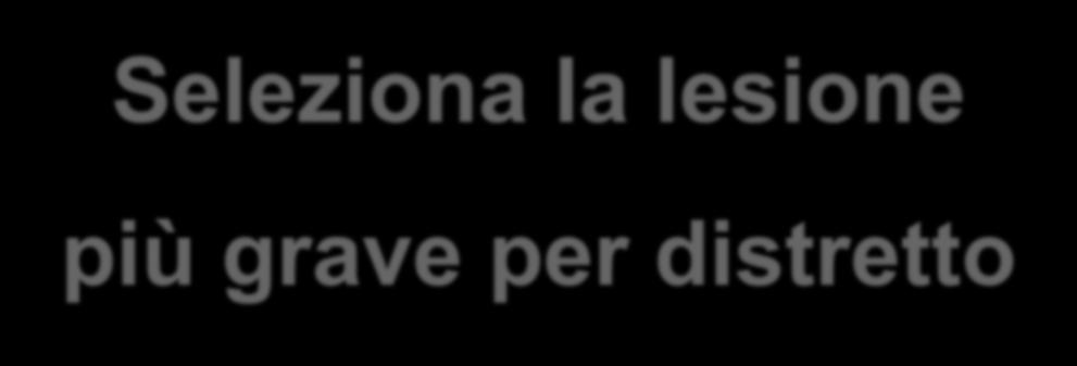 GravitaLesioneFaccia Stringa 1 0,1,2,,4,5,6 Valorizzare con il livello di gravità se GravitaLesioneTorace Stringa 1 0,1,2,,4,5,6 Valorizzare con il livello di gravità se GravitaLesioneAddome Stringa