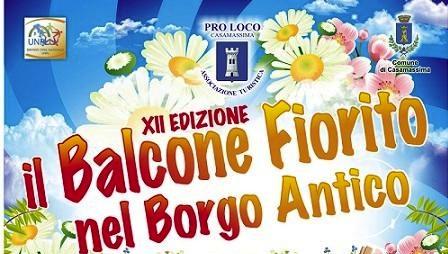 È fissata per giovedì 2 giugno la giornata conclusiva della XII edizione de Il Balcone Fiorito, evento promosso dall Associazione Turistica Pro Loco di Casamassima, che prevede quest anno tanti