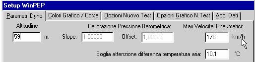 Le impostazioni relative alla calibrazione della pressione barometrica vengono usate per regolare il sensore della pressione