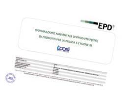del dato. Detergenza È COSÌ Certificazione EPD - Reg.