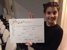 10 CONCORSI Dorotea Lonati, felicissima con il diploma di 2 premio al