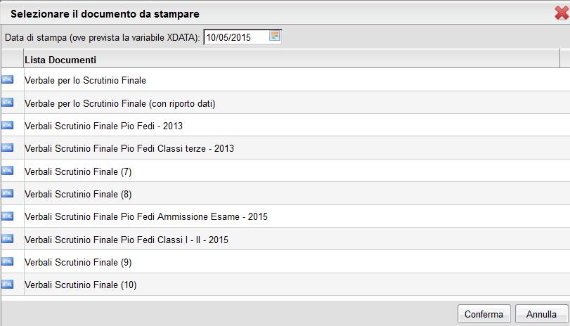 Procedere subito alla stampa del documento e allegarlo al verbale dello scrutinio. 21.