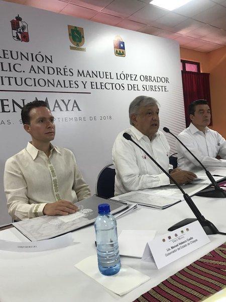 Il presidente messicano Lopez Obrador incontra i governatori degli stati messicani interessati dal progetto Tren Maya Se non si riuscisse ad arrivare a una composizione delle varie problematiche, il