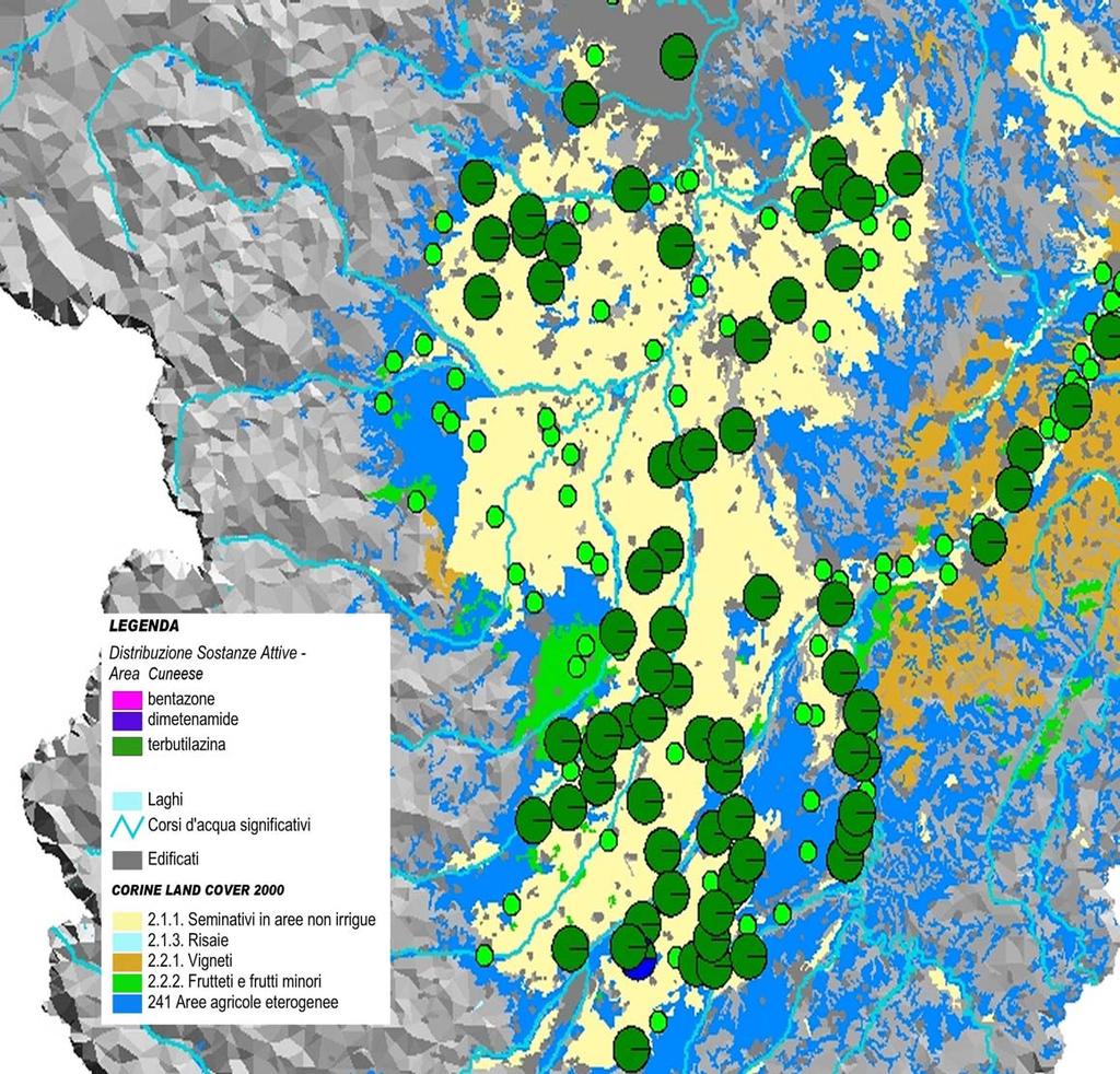 Dati per specifiche sostanze attive anno 2006