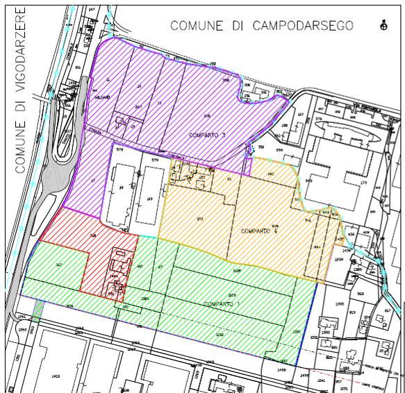 Fig. 2. Inquadramento dell area di intervento 2.2 Sintetica descrizione del progetto Il Piano Particolareggiato si pone come obiettivo la progettazione complessiva di mq 159.