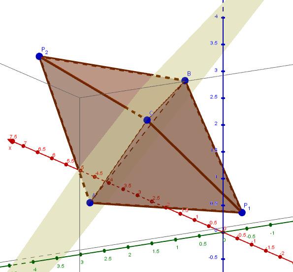 Quesito 9 Dati 3,1,0, 3, 1,2 e 1,1,2: ABC è triangolo equilatero se AB = BC = AC: 0 4 4 2 2, 4 4 0 2 2, 4 0