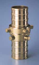 RACCORDI Art. 31 Raccordo completo forma B - per tubazioni prementi e aspiranti In ottone EN 1982. Brass fire hose coupling B type Italian standard COD. SPECIFICA dn L uro 0078.