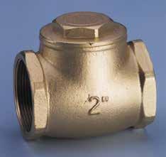 Clapper check valve - male threaded connections COD. SPECIFICA DN uro 0570.112 2 x 2 2 Gas 45,00 0572.112 2 1/2 x 2 1/2 2 1/2 Gas 67,00 0570T.112 Tappo di ricambio per clapet da 2-21,00 0572T.