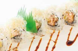 Allergeni: 1,2,3,6 Salmone scottato roll Tempura di