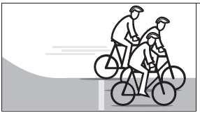Variazione: Viene determinata una corsia e si deve procedere solo in un'area determinata. Fonte: bfu Il frenatore più rapido Due ciclisti gareggiano tra loro.