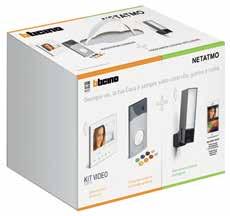 KIT VILLA VIDEO Catalogo 363913 wi-fi REC IK10 7 touch intercom +4 Articolo KIT VIDEO CONNESSO CLASSE 300X13E LINEA 3000 CON VIDEOCAMERA ESTERNA INTELLIGENTE NETATMO 363913 Kit vivavoce monofamiliare