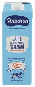 Latte UHT Arborea parzialmente scremato 1 l 0,69 anzichè 1,15-40 %
