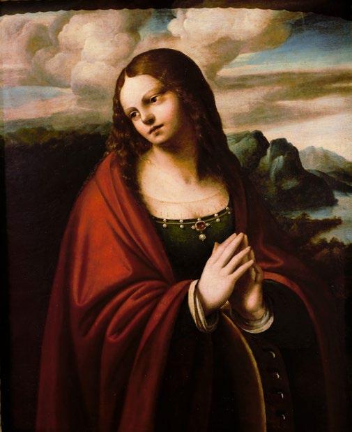 privata Private collection 乔瓦尼 彼得罗 里佐利, 俗称贾姆皮特里诺 背十字架的基督 木版油画 ;63.