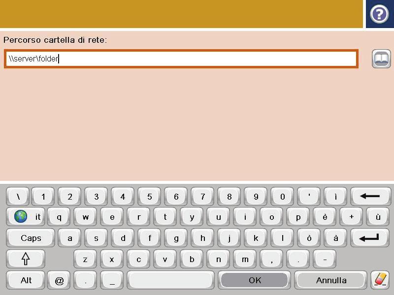 5. Se necessario, toccare il menu a discesa Tipo file per selezionare un formato file di output diverso. 6.