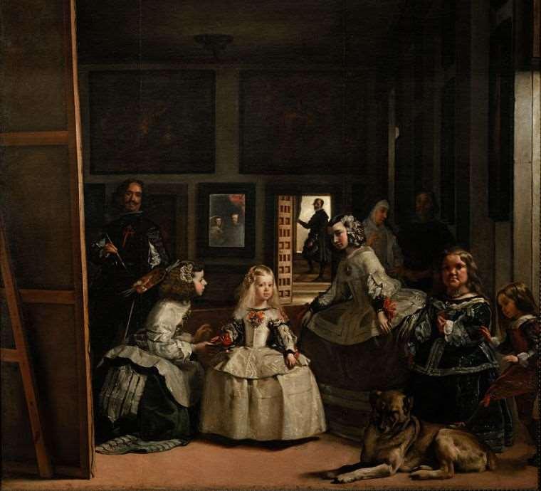 Las Meninas Sulla sinistra possiamo notare Velazquez davanti alla propria tela Nello specchio si riflette la coppia regnante, modelli del ritratto