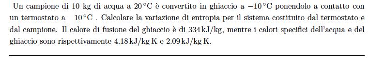 13 Suggerimento: l acqua è in quantità tale che, dopo aver assorbito calore dal ferro, continua ad essere presente acqua liquida in equilibrio con il vapore al suo punto di ebollizione.