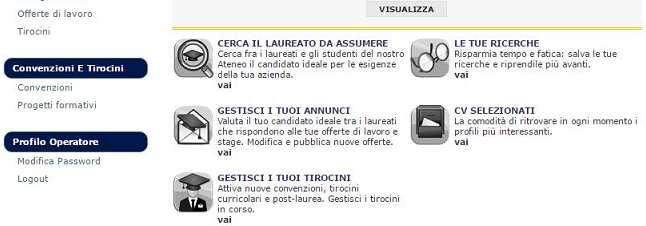 PIATTAFORMA TIROCINI Linee guida Aziende Prima di tutto verificare che lo studente sia già registrato sulla Piattaforma e che abbia il Profilo aggiornato.