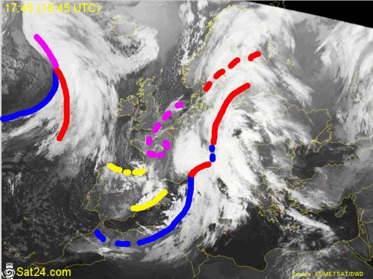 Figura 6. Analisi satellitare delle ore 16.