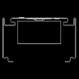 3F Linux S IP40 Struttura portante con linea di alimentazione passante a 5 o 7 poli con cavi H07Z-U Halogen Free di sezione 2,5 mm² HT90, dotata di morsettiere ad innesto rapido di inizio/fine