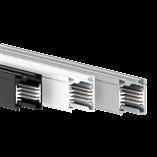 Binario 3F Binario estruso in alluminio con 6 conduttori in rame (L1/L2/ L3/N/GRD/DA/DA) 16A/440V.