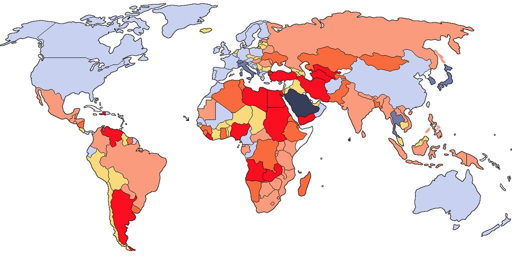 Tasso di Inflazione (% annuo ultima rilevazione 30/04/2019) CANADA 1,9% RUSSIA 4,9% USA 1,5% TURCHIA 19,7% CINA 1,9% GIAPPONE 0,6%