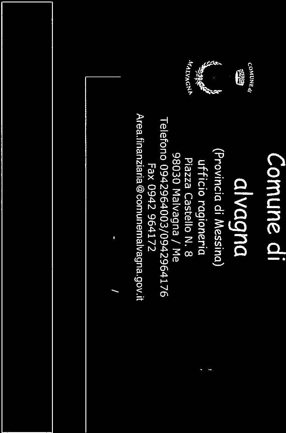 8 98030 Malvagna / Me Telefono 0942964003/0942964176 Fax