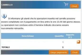 richiesto. Basterà quindi cliccare sul pulsante «Tesserati», cercare le anagrafiche, ed aggiungere al carrello le tessere. N.B. Il sistema sblocca la possibilità di emettere nuove tessere, solamente quanto la richiesta di riaffiliazione è presente nel carrello.