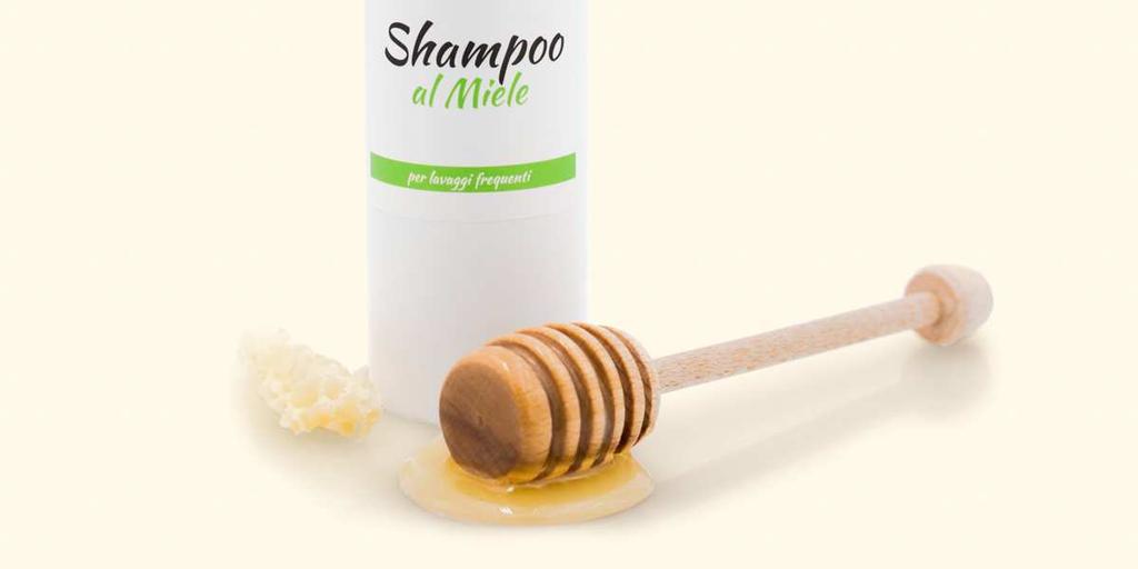 Shampoo al Miele per lavaggi frequenti 200 m Shampoo delicato, rispetta e rinforza la struttura del capello, conferendo morbidezza e luminosità. Particolarmente indicato per un uso frequente.